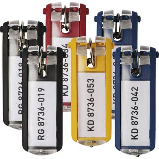 Durable Key Clip Nøglering/brik | Ass. | 6 stk.