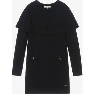ChloÃ© Kids Caped cotton and wool dress - blue - Y 8