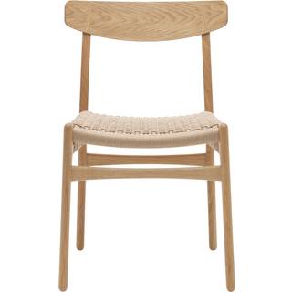 Carl Hansen - CH23, Oljad Ek, Naturflätat papperssnöre - Spisebordsstole - Hans J. Wegner - Træ farvet - Papir/Træ