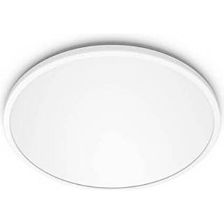 Philips LED loftslampe Superslim, dæmpbar, Hvid/opal, Badeværelse, Metal