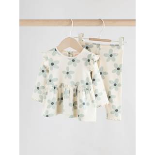 Next Baby Langærmet flæsetop og Leggings (0mdr.-2år)