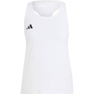adidas Adizero Essentials Dame Løbe Tanktop - Str. S, Hvid, Let & Åndbar med Reflekser