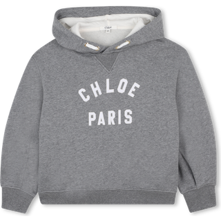 ChloÃ© Kids Logo cotton fleece hoodie - grey - Y 6