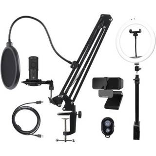 Deltaco Gaming Streaming Kit med mikrofon og webcam