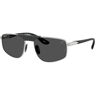 Ray - Ban Unisex RB3776M F122K8 Solbriller Metal Sølv Grå Geometrisk Polariseret