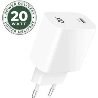 Freenet vægoplader med USB-C 20W - hvid
