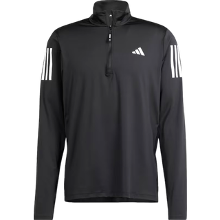 adidas Own The Run Half Zip Long Sleeve Men - Black, Size S - black