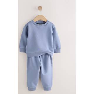 Next Blue Plain Sweatshirt And Joggers Set (3mths-7yrs)