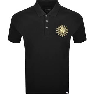 Pretty Green Parthian Motif Polo T Shirt Black