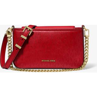 MK Bryant Small Metallic Signature Logo Convertible Pochette - Red - Michael Kors - ONE SIZE