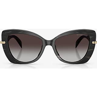 Michael Kors Kvinde MK2258U ATLANTA 40348G Solbriller Acetat Sort Grå Sommerfugl Normal Skygge