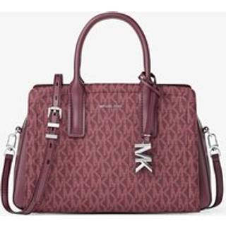 MK Laila Small Signature Logo Satchel - Red - Michael Kors - ONE SIZE