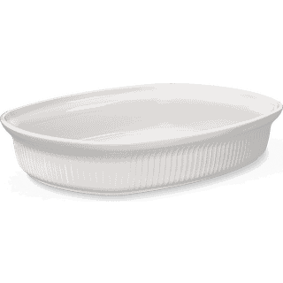Kähler Hammershøi Ovnfast Fad 29,5x39 Cm t - Ovnfaste fade Porcelæn Hvid - 692277