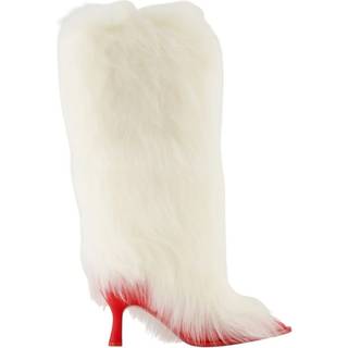 x Ambush Women's Fur Heel in White - 8