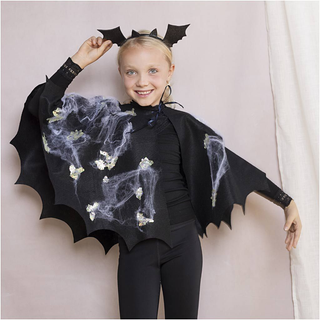 Kreapakke Halloween - Flagermuskappe & hårbøjle