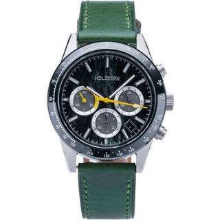 Holzkern Herrenarmbanduhr Titan Neverrest Katzenauge/Grün