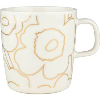 Piirto Unikko Kop 25 cl, hvid/guld