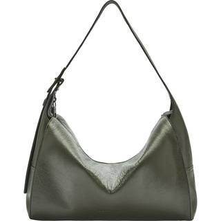 Liebeskind Lou Cracked Leather M Hobo bag mørkegrøn