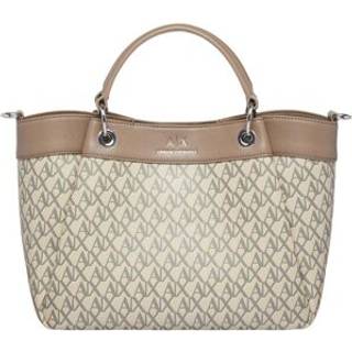 Armani Exchange Wave Monogram M Håndtaske beige