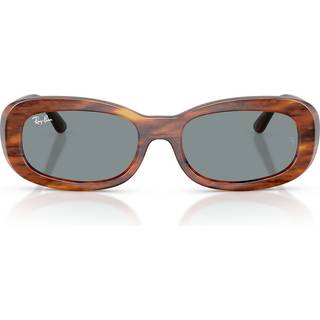 Ray - Ban Kvinde RB2221 954/62 Solbriller Acetat Brun Blå Rund Normal