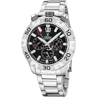 Festina F20743/6 Herrenuhr Bullhead Schwarz mit Stahlband