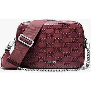 MK Bryant Medium Burnished Leather Camera Crossbody Bag - Red - Michael Kors - ONE SIZE