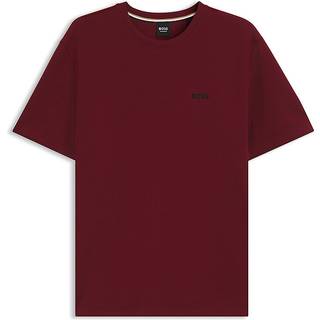 Pyjamas-T-shirt i bomuldsblanding med broderet logo