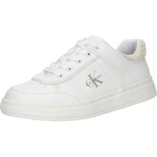 Kids Easy-Zip Sherpa Trainers - White - 30