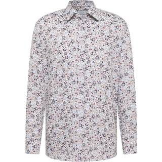 MODERN FIT Shirt in taupe printed