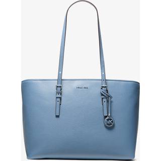MK Quinn Large Pebbled Leather Tote Bag - Blue - Michael Kors - ONE SIZE