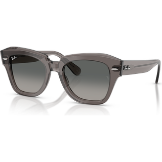 Ray - Ban Unisex RB2186 STATE STREET 136971 Solbriller Acetat Grå Grå Firkantet Normal Skygge