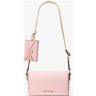 MK Vincent Small Saffiano Leather Crossbody Bag with Signature Logo Card Case - Pink - Michael Kors - ONE SIZE