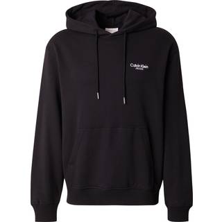 Cotton Terry Logo Hoodie - Black - XL