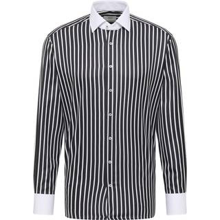 MODERN FIT Shirt in black striped