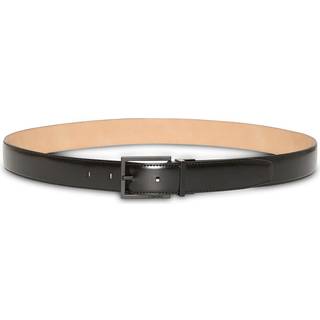 Full Grain Leather Adjustable Length Belt - Black - 85 cm