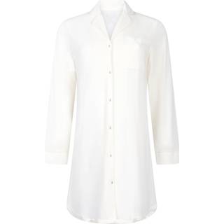 Hunkemöller Langærmet jerseyskjortekjole Essential hvid - S