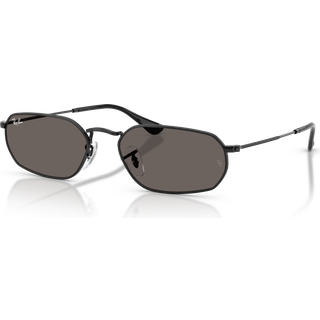 Ray - Ban Unisex RB3947 002/B1 Solbriller Metal Sort Grå Geometrisk Normal