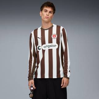 PUMA FC St. Pauli 25/26 Long Sleeve Home Jersey Men, Sport, Espresso Brown/White, XXL