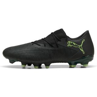 PUMA FUTURE 8 MATCH FG/AG Low Football Boots Unisex, Shoes, Black/Fizzy Light/Green Terrain, 40.5