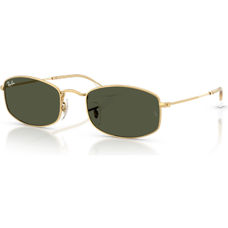 Ray - Ban Unisex RB3832 001/31 Solbriller Metal Guld Grøn Geometrisk Normal