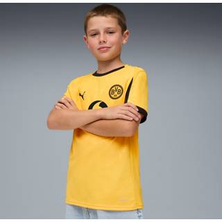 PUMA Borussia Dortmund 25/26 Cup Jersey Youth, Clothing, Yellow Sizzle/Black, 9-10Y
