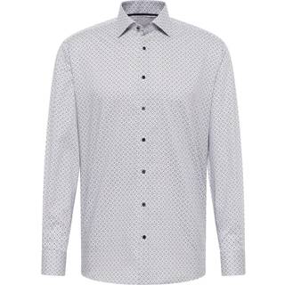 MODERN FIT Shirt in steel grey printed
