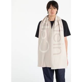 Wool Cashmere Blend Scarf - Beige - One Size