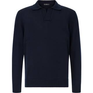 BOGGI MILANO Herren Pullover blau unifarben