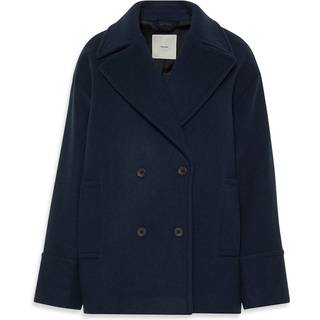 Wool Blend Peacoat - Blue - XS