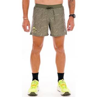 ASICS Fujitrail AOP 5in Running Shorts Men - Green, Size M - green