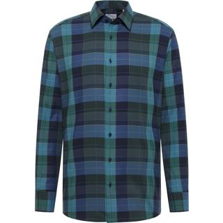 MODERN FIT Shirt in dark blue checkered