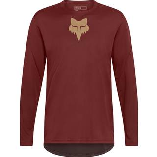 FOX Racing Ranger L/S Jersey Fox Head Cykeljersey Herrer størrelse M farve rød
