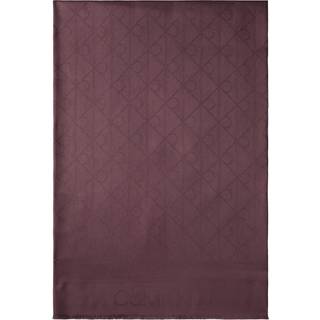 Soft Tonal Logo Scarf - Brown - One Size