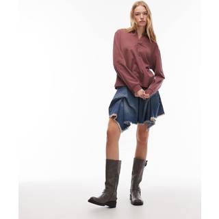 All Saints AllSaints Blue Crissy Denim 100% Cotton Skirt - EU 34 (UK 6)